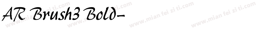 AR Brush3 Bold字体转换